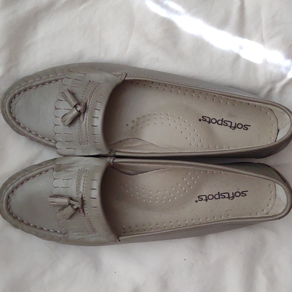 Loafers by Soft spots in green size 9.  Gently warn.